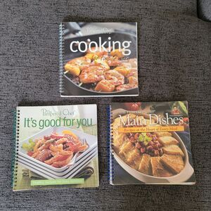 Pampered Chef Cooking Books Set of 3
